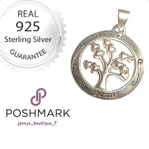 .925 sterling silver 'Bountiful love one family'